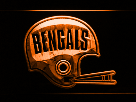 Cincinnati Bengals 1968-1979 Helmet LED Neon Sign